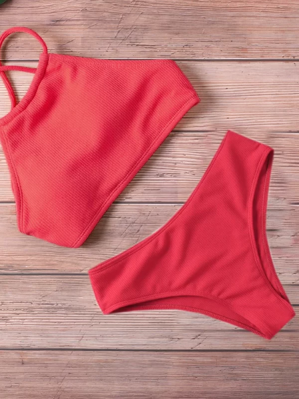 Biquíni 2020, Moda Praia Feminina, Biquíni com Bojo, Maiô Sólido, Roupa de Banho Fio Dental, Conjunto de Biquíni