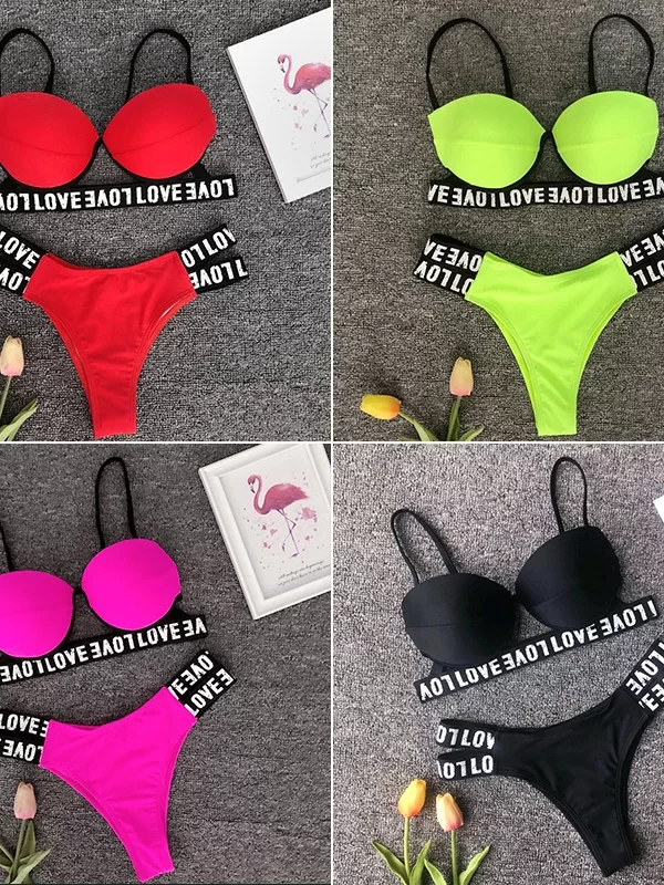 Biquíni Neon Esportivo Feminino com Bojo