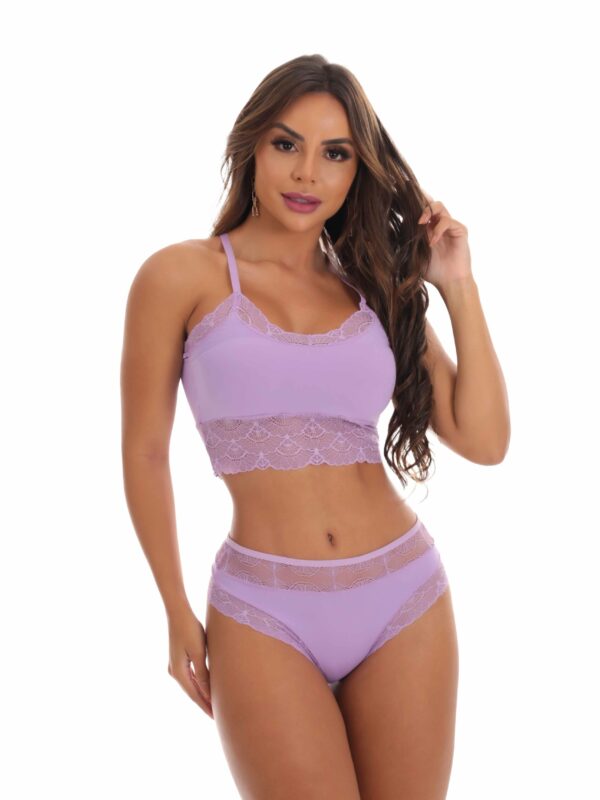 Conjunto em Microfibra com Bojo Embutido – Ivania