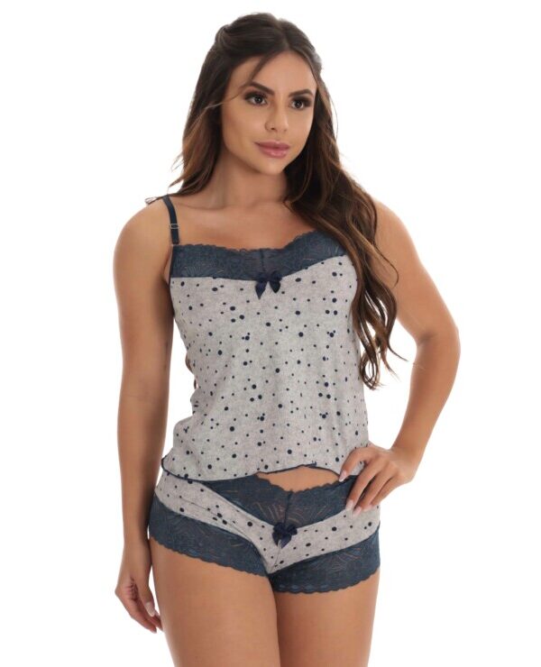 Baby Doll em suede Estampado – Bruna